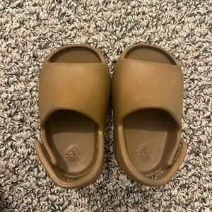 Yeezy Kids Tan Slide Sandals